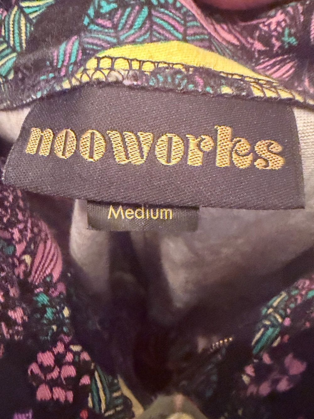 Nooworks California trousers featuring a busy, multicoloured floral print. - Picture 5 of 5